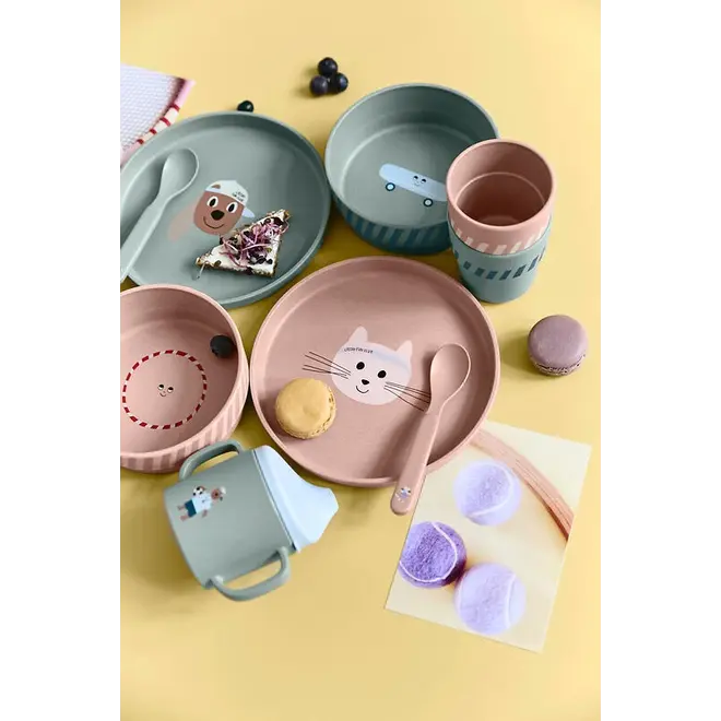 Lassig - Spoon Set PP/Cellulose Tiny Team Cat