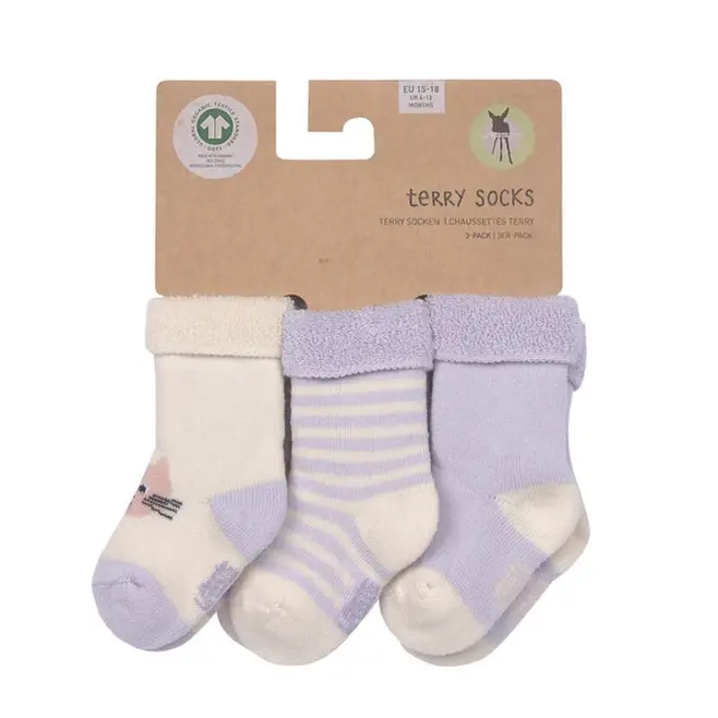 Lassig - Terry Socks GOTS 3 pcs Cat