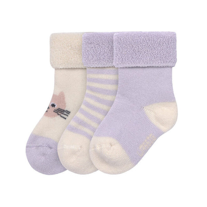 Lassig - Terry Socks GOTS 3 pcs Cat