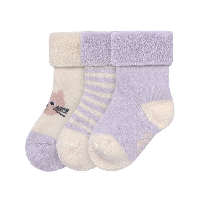 Lassig - Terry Socks GOTS 3 pcs Cat