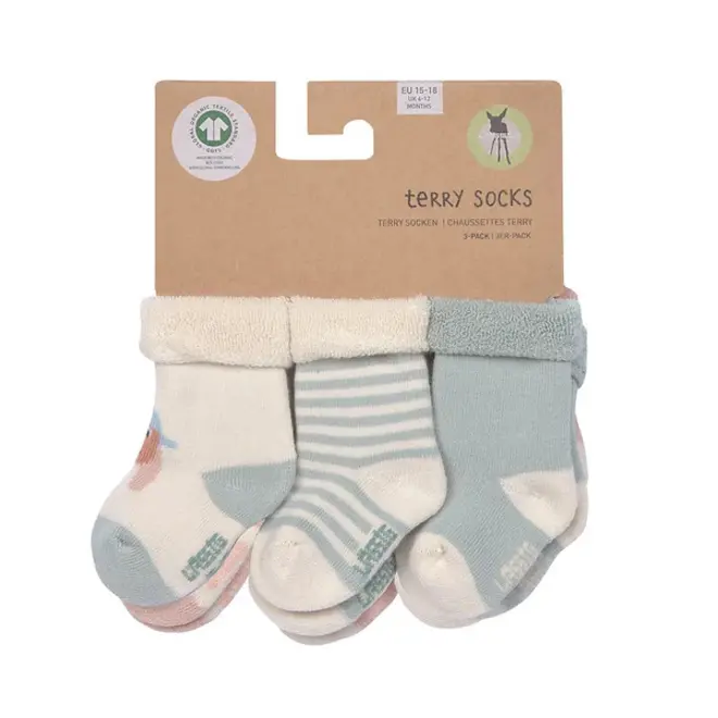 Lassig - Terry Socks GOTS 3 pcs Dog, GOTS