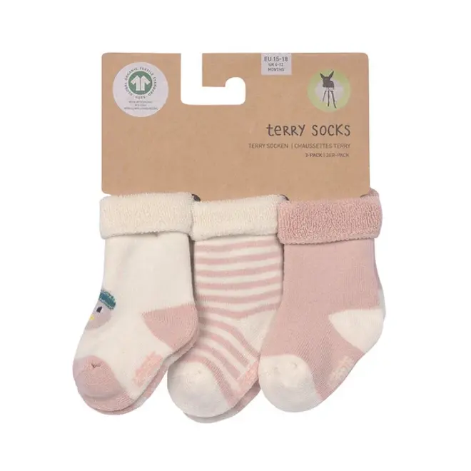 Lassig - Terry Socks GOTS 3 pcs Duck, GOTS