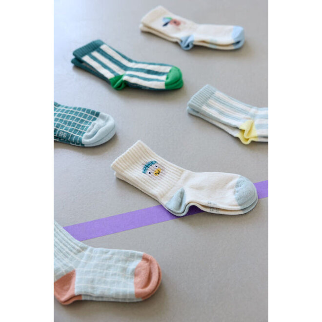 Lassig - Tennis Socks 3 pcs GOTS Duck, GOTS