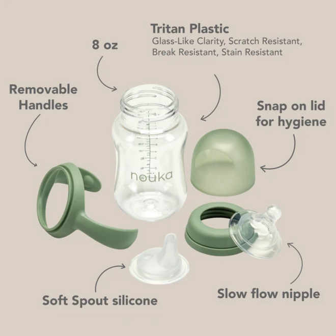 noüka Transitional Baby Bottle/Sippy Cup - Wave