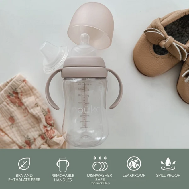 noüka Transitional Baby Bottle/Sippy Cup - Wave