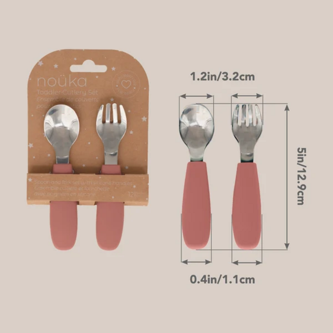 noüka Toddler Cutlery Set - Bloom