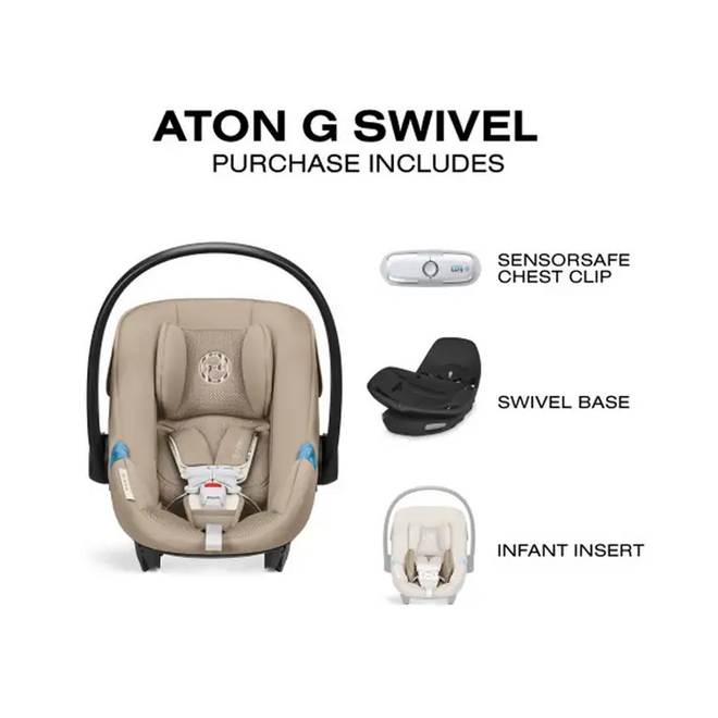 Aton G Swivel w/ Sensorsafe Almond Beige