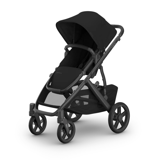 Vista V3 Stroller - James - Black - Carbon Frame - Black Leather