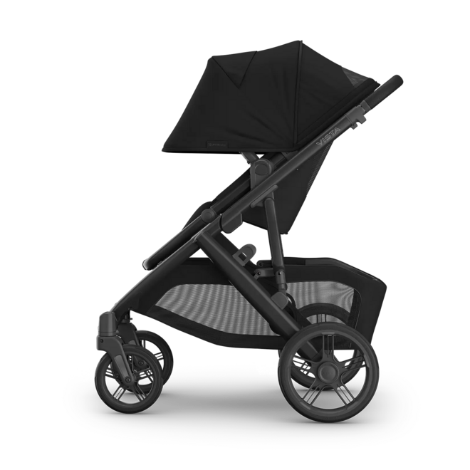 Vista V3 Stroller - James - Black - Carbon Frame - Black Leather