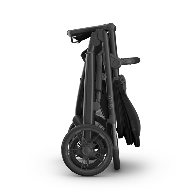 Vista V3 Stroller - James - Black - Carbon Frame - Black Leather