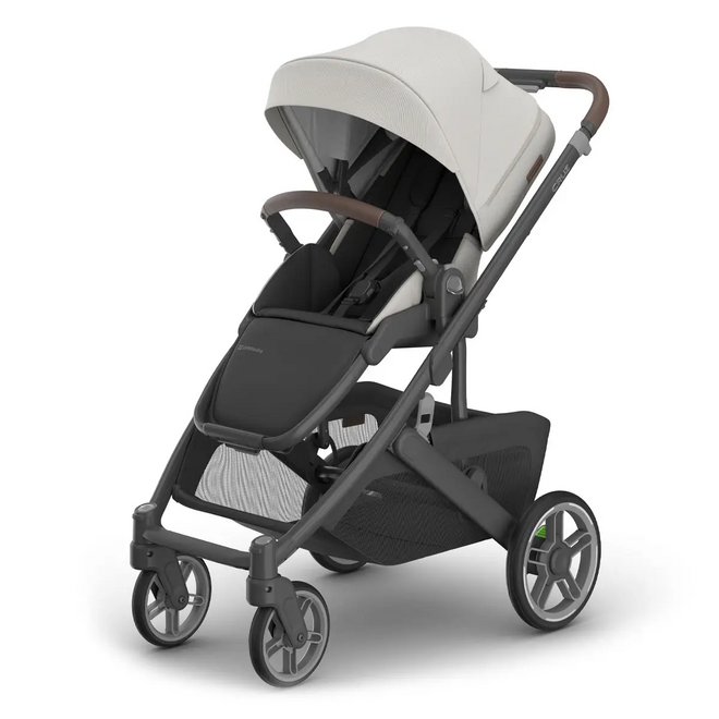 Cruz V3 Stroller - Savannah - Pearl Gray Jacquard - Carbon - Chestnut