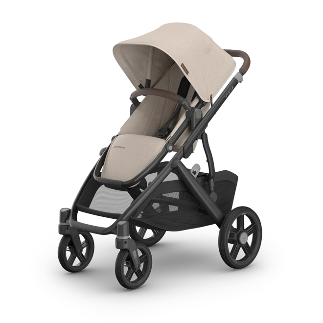Vista V3 Stroller - Ada - Sandstone Mélange - Carbon Frame Chestnut Leather