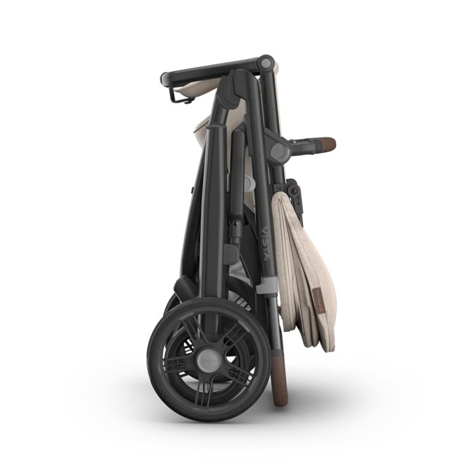 Vista V3 Stroller - Ada - Sandstone Mélange - Carbon Frame Chestnut Leather