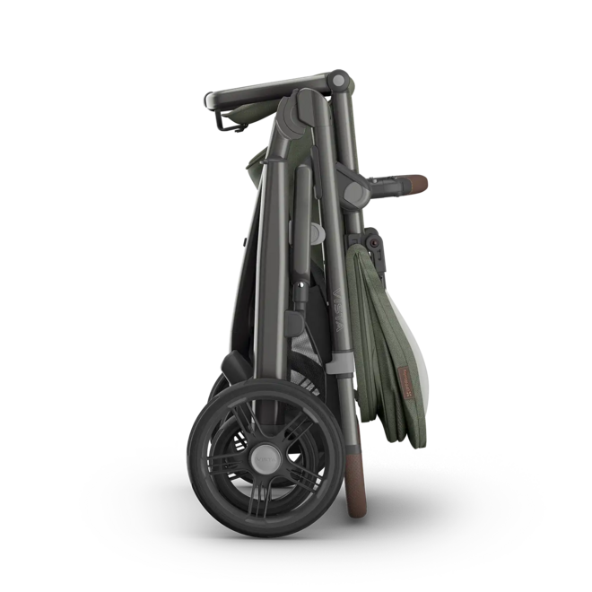 Vista V3 Stroller - Evelyn - Meadow Green - Graphite Frame - Chestnut Leather