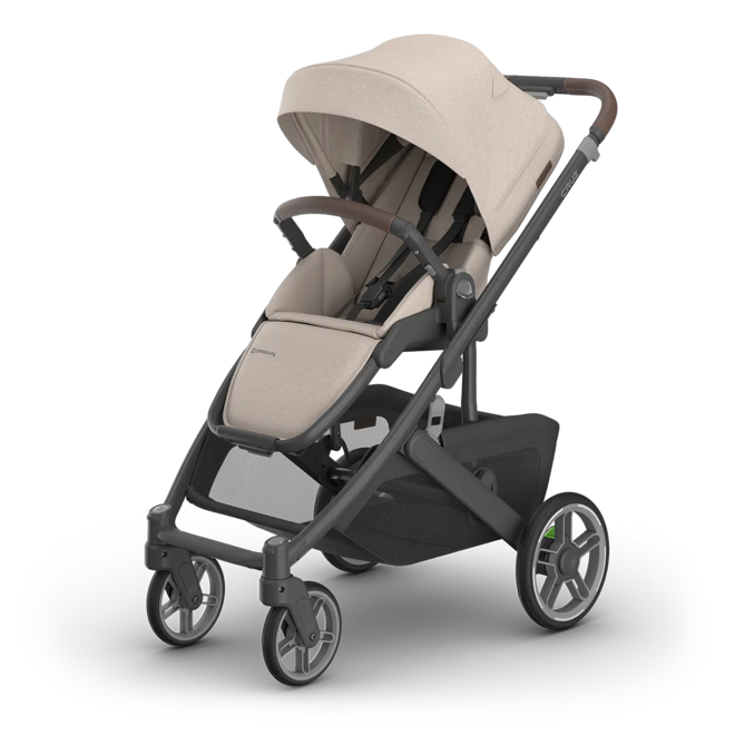 Cruz V3 Stroller - Ada - Sandstone Mélange - Carbon Frame - Chestnut Leather