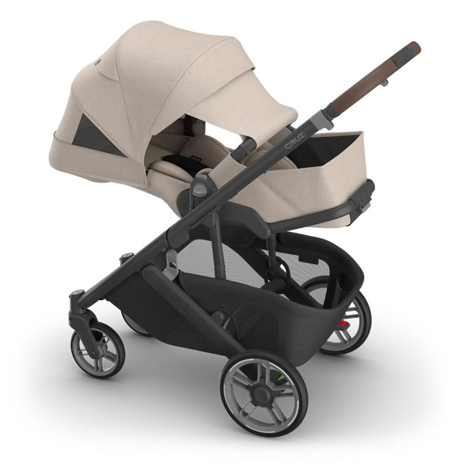 Cruz V3 Stroller - Ada - Sandstone Mélange - Carbon Frame - Chestnut Leather