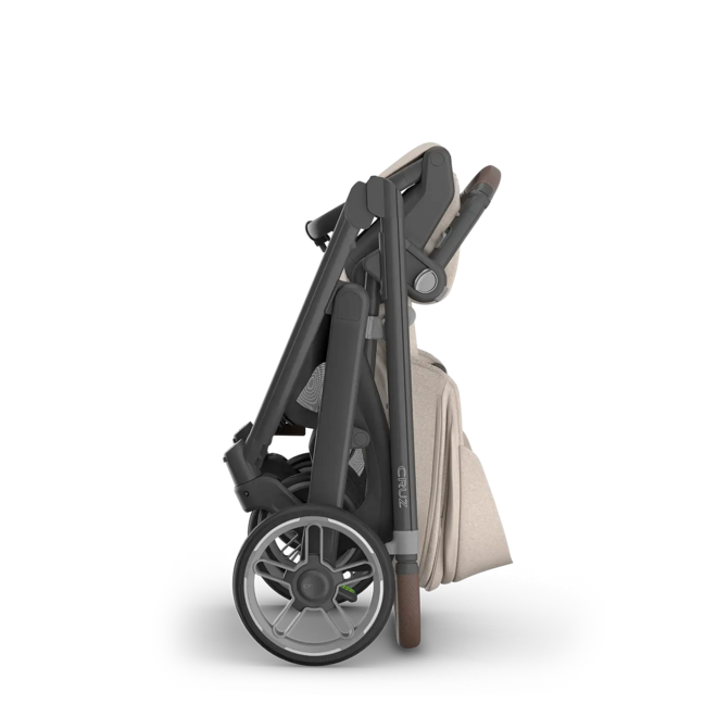 Cruz V3 Stroller - Ada - Sandstone Mélange - Carbon Frame - Chestnut Leather