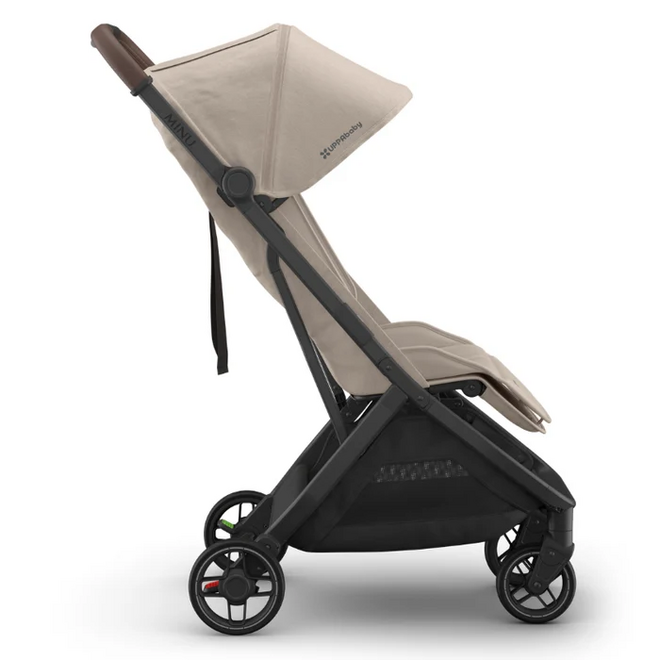Minu V3 Stroller - Ada - Sandstone - Carbon Frame - Chestnut Leather