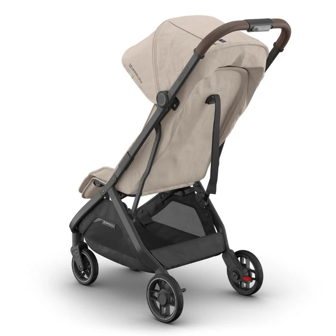 Minu V3 Stroller - Ada - Sandstone - Carbon Frame - Chestnut Leather