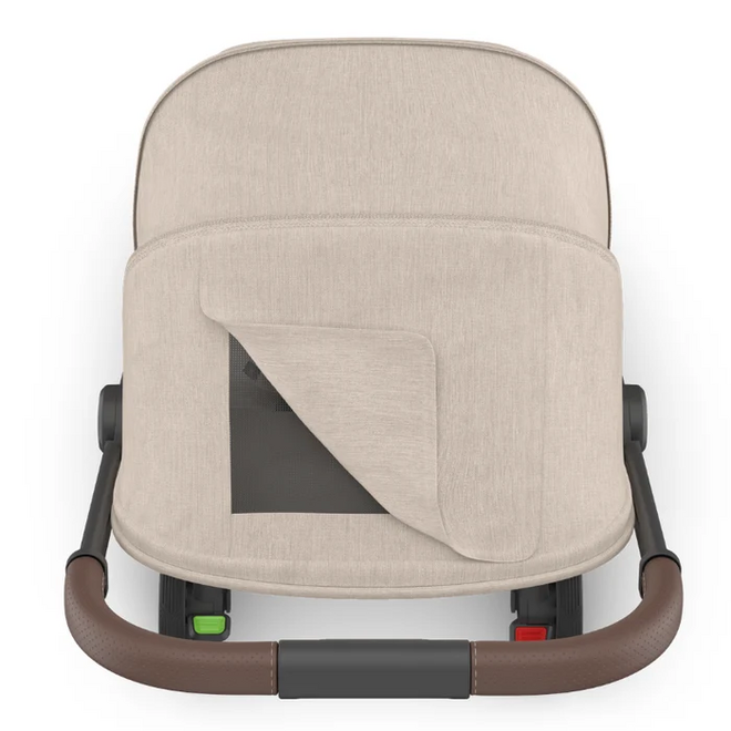 Minu V3 Stroller - Ada - Sandstone - Carbon Frame - Chestnut Leather