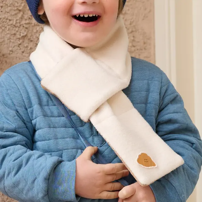 Reversible Recycled Fleece Scarf Cloud