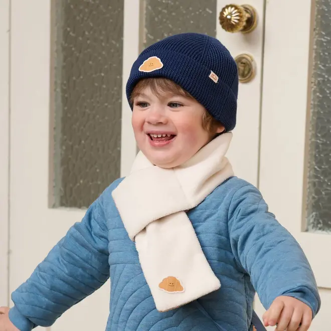 Reversible Recycled Fleece Scarf Cloud