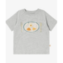 Bamboo Cotton French Terry Velcro Tee Fog Grey