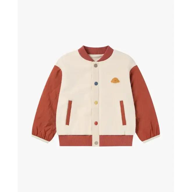 Sorona Fleece + Recycled Nylon Cardigan Redwood Burl