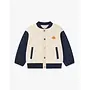 Sorona Fleece + Recycled Nylon Cardigan Blueberry