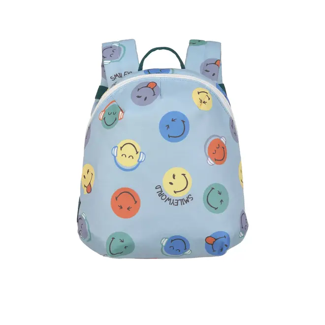 Lassig - Tiny Backpack SmileyWorld blue