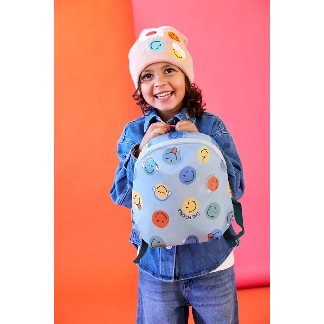 Lassig - Tiny Backpack SmileyWorld blue
