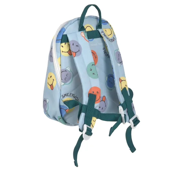 Lassig - Tiny Backpack SmileyWorld blue