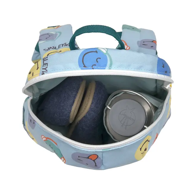 Lassig - Tiny Backpack SmileyWorld blue