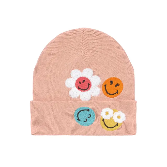 Lassig - Beanie SmileyWorld dusty rose, GOTS