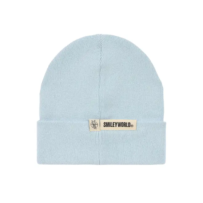 Lassig - Beanie SmileyWorld blue GOTS