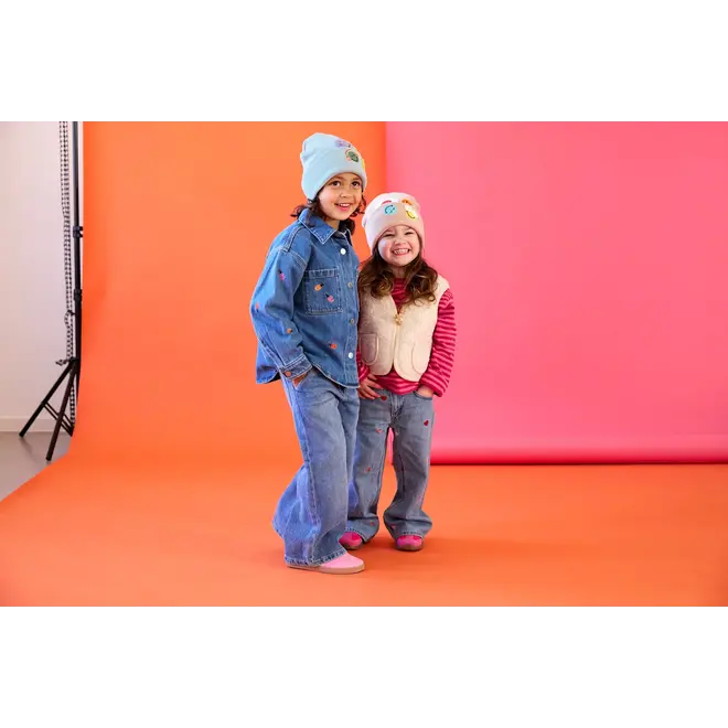 Lassig - Beanie SmileyWorld blue GOTS