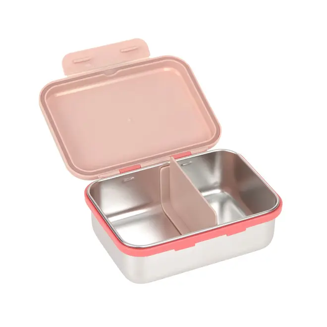Lassig - Lunchbox Stainless Steel Sunny Explorer rose/pink