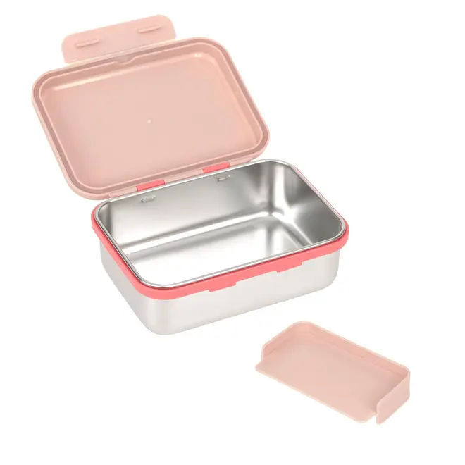 Lassig - Lunchbox Stainless Steel Sunny Explorer rose/pink