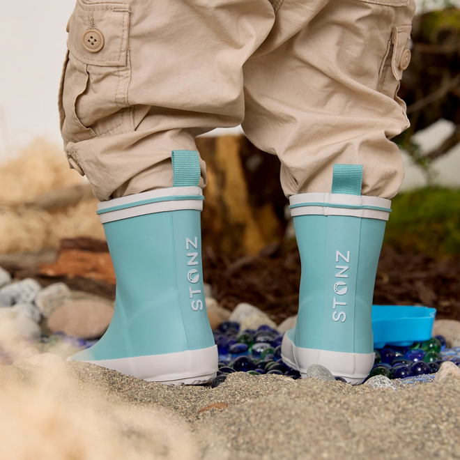 Retro Rain Boots - Toddler & Kid - Aqua