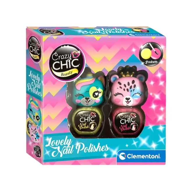 CRAZY CHIC: LOVELY NAIL POLISH SET OF 2 Blue