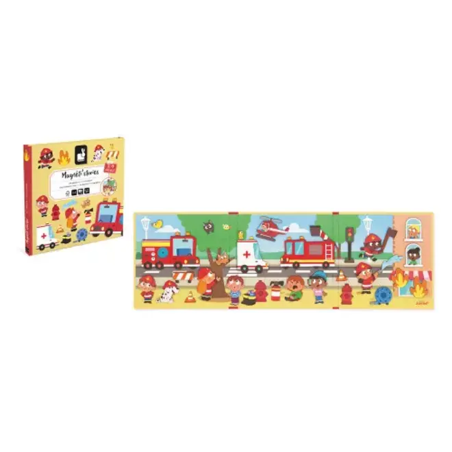 MAGNETI'STORIES - FIREFIGHTERS - 30 PIECES