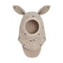BALACLAVA EARS EMB. WOOL Sand Melange