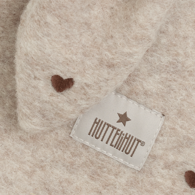 BALACLAVA EARS EMB. WOOL Sand Melange