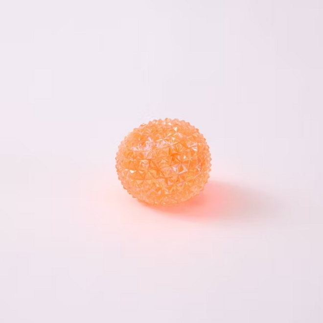 SPIKY ORB SQUISH BALLS-ORANGE