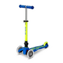 Micro Mini Foldable LED Scooter Neon Canary Yellow/Blue