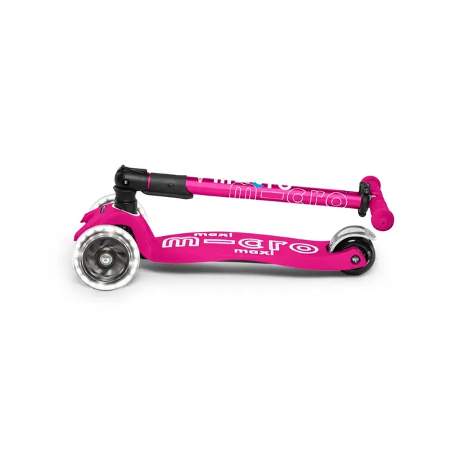 Micro Maxi Foldable LED Scooter Pink
