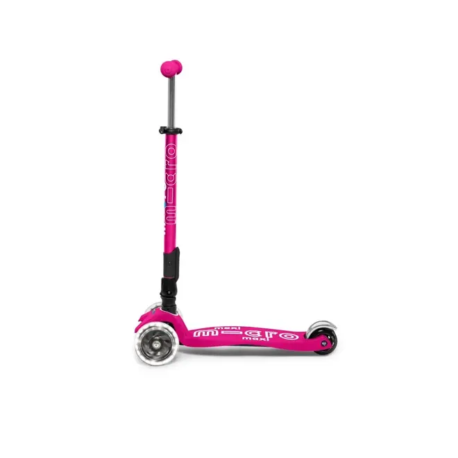 Micro Maxi Foldable LED Scooter Pink