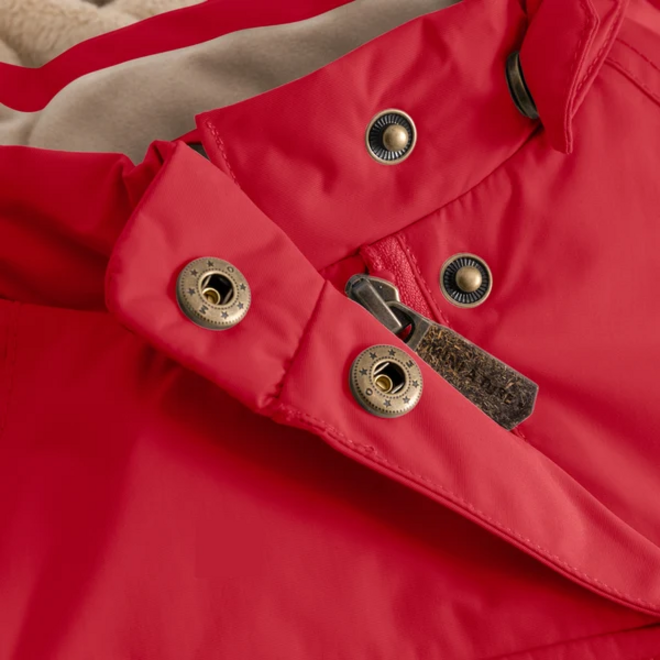 MATWANG fleece lined winter jacket. GRS Chili pepper