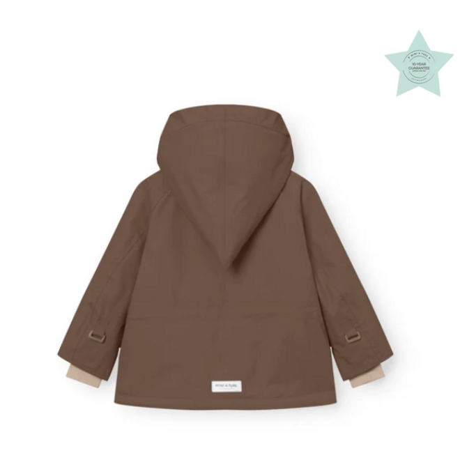 MATWANG fleece lined winter jacket Chestnut brown
