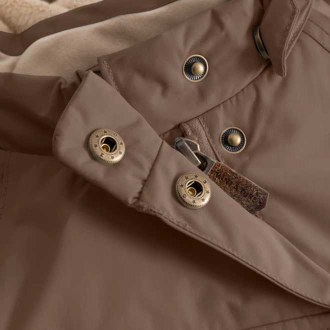 MATWANG fleece lined winter jacket Chestnut brown